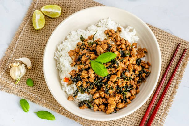 High-Protein Thai Basil Chicken (Pad Krapow Gai) — 49g Protein in 20 Minutes